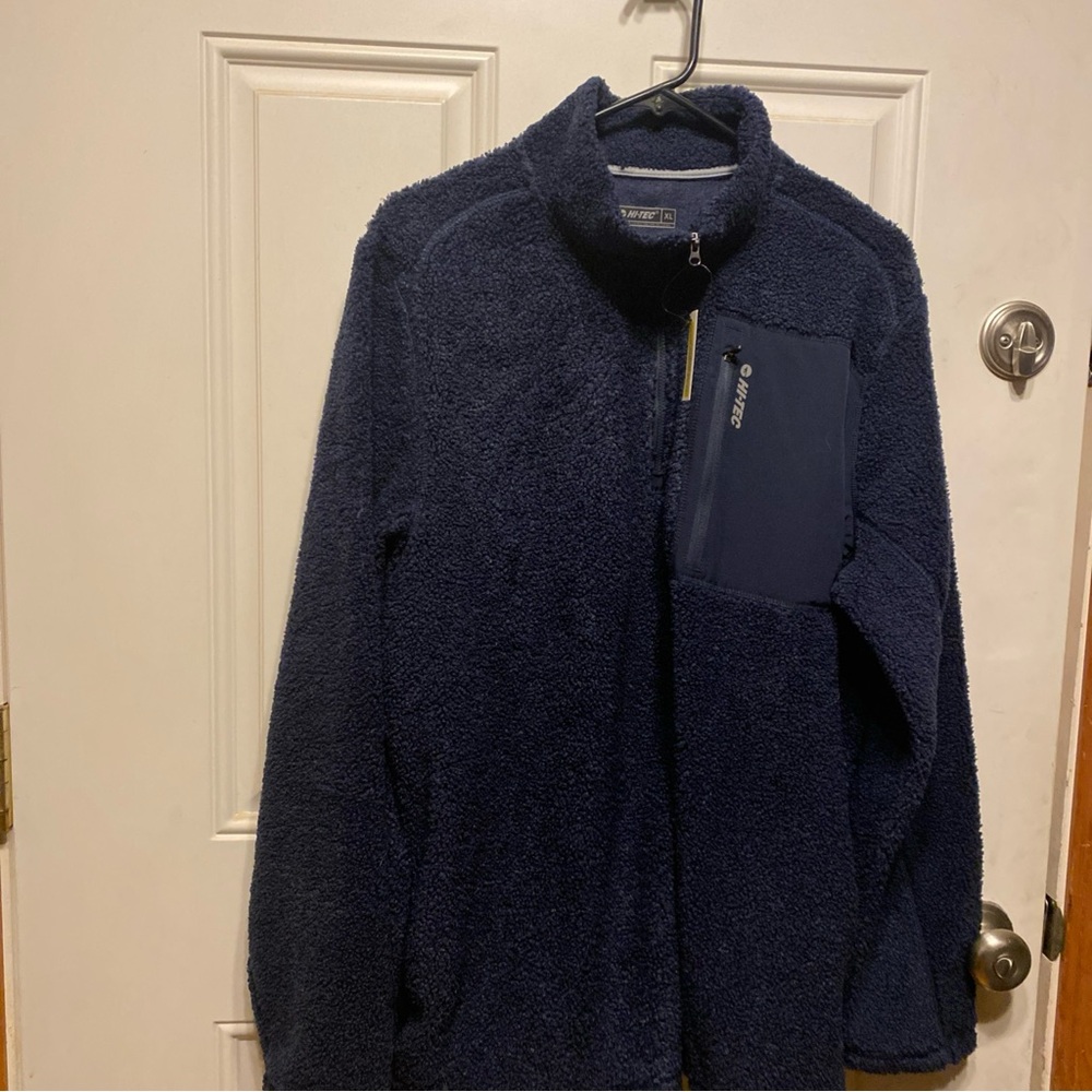 Men’s 1/4 zip Hi-Tec Pullover Sweater Navy-Size XL